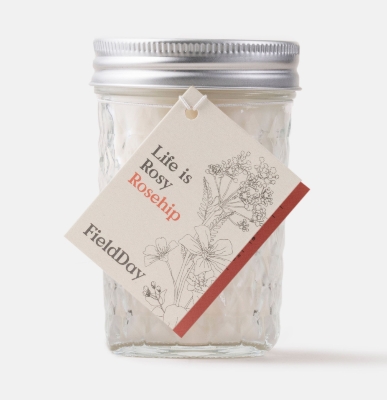 Field Day Rosehip Jam Jar Soy Candle