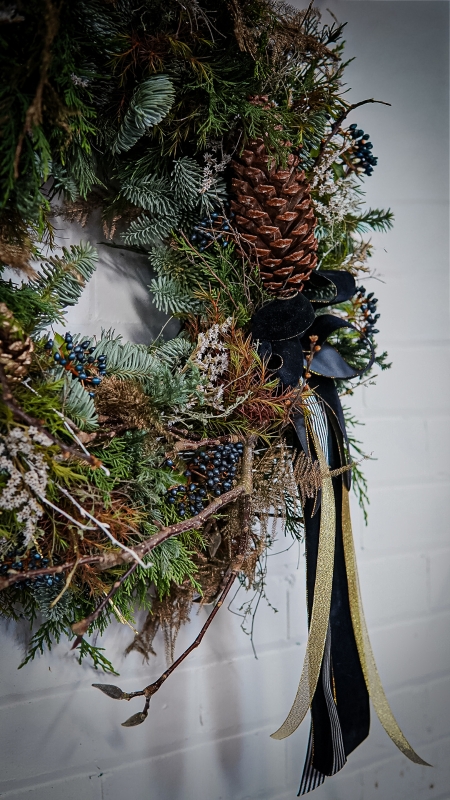 Lady Velveteen Door Wreath