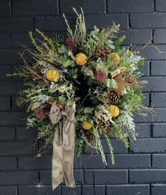 Mr Grey Luxury Door Wreath